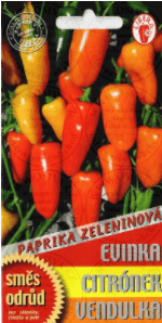 Paprika - směs Evinka, Citronek, Vendulka